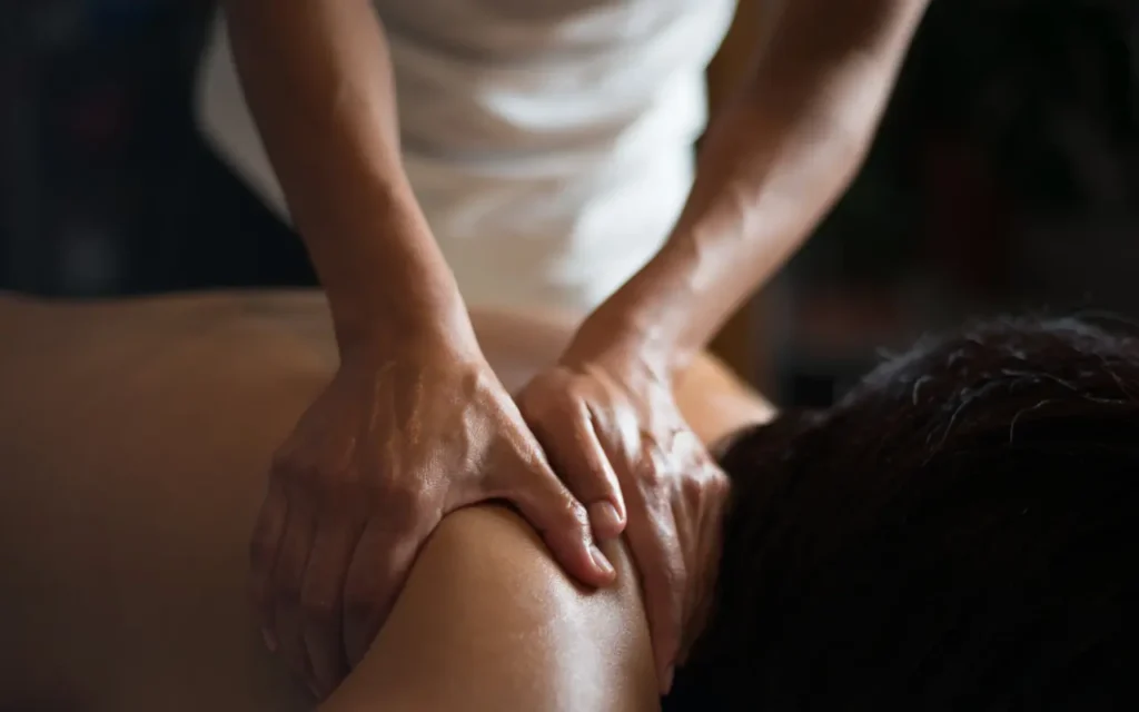 Traveler enjoying an outcall massage in a Bangkok hotel room — Kavana Outcall Massage
